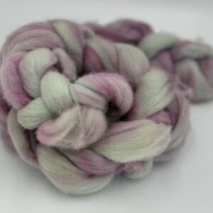 Hand Dyed braid of wool. Color PG1 from our Corriedale flock of sheep