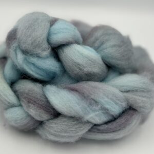 Soft squishy braid of wool. Color A touch of Blue from our Corriedale flock of sheep