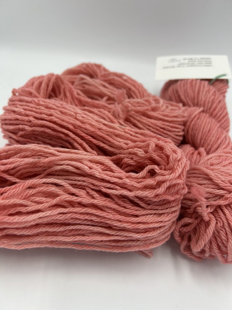 corriedale worsted lambs ear up close