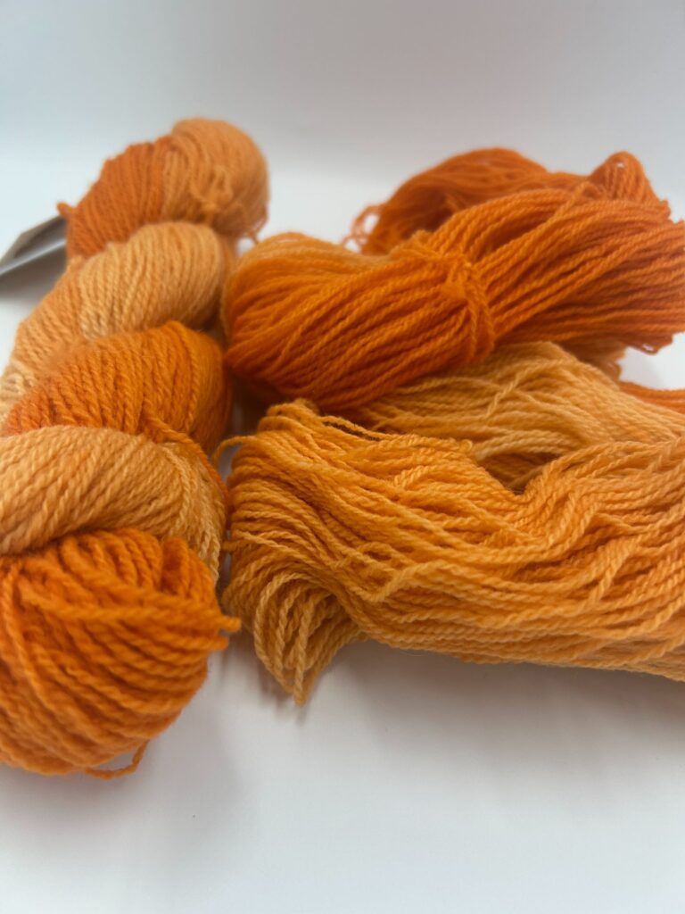 creamsicle fingering corriedale product photo