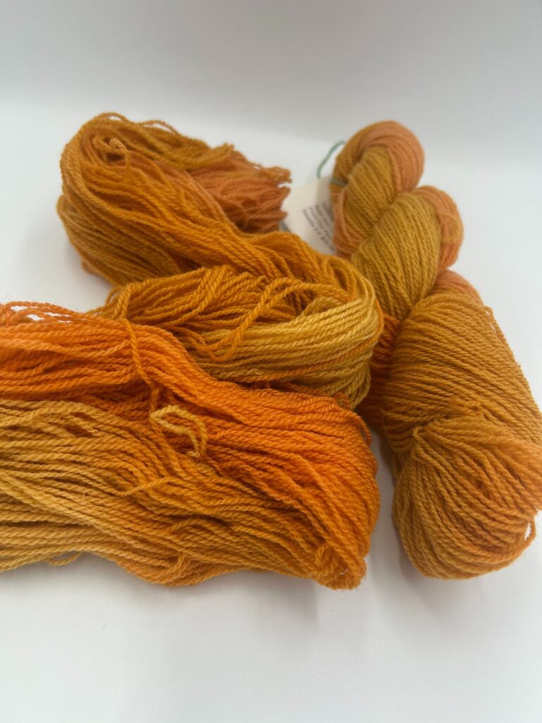 golden rod fingering corriedale product photo