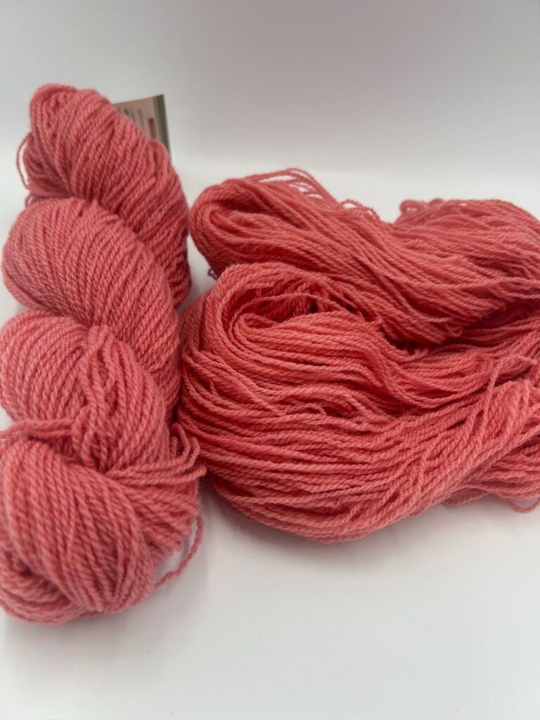 light red fingering corriedale product photo